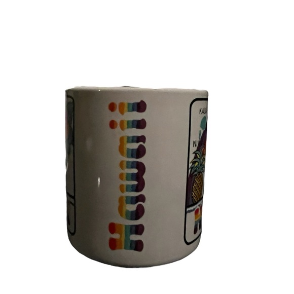 SOLD Vintage Hawaii Hilo Hattie Rainbow Pineapple Hibiscus coffee/tea cup - Picture 2 of 5